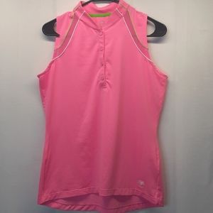 EP Sport pink active tennis sleeveless top